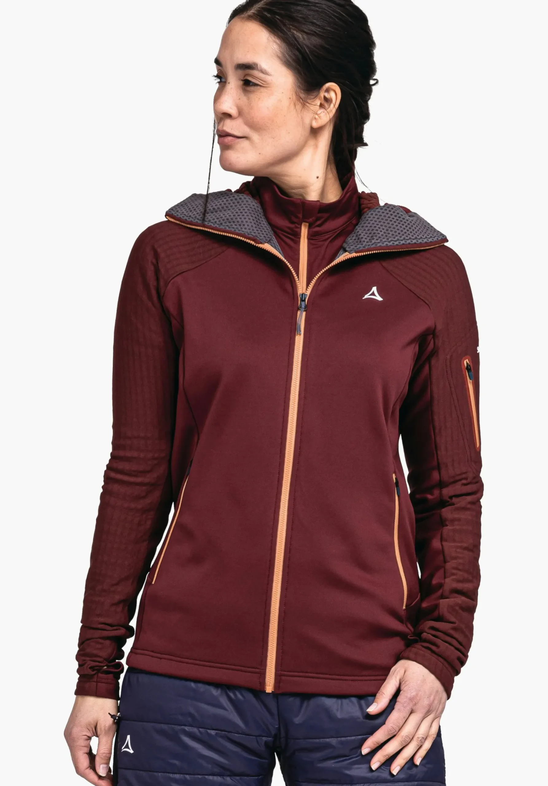 WOMEN SCHÖFFEL Ski Tour|Mountaineering<Technical sporty fleece hoody red