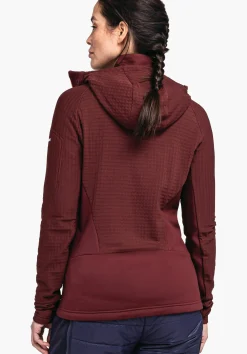 WOMEN SCHÖFFEL Ski Tour|Mountaineering<Technical sporty fleece hoody red