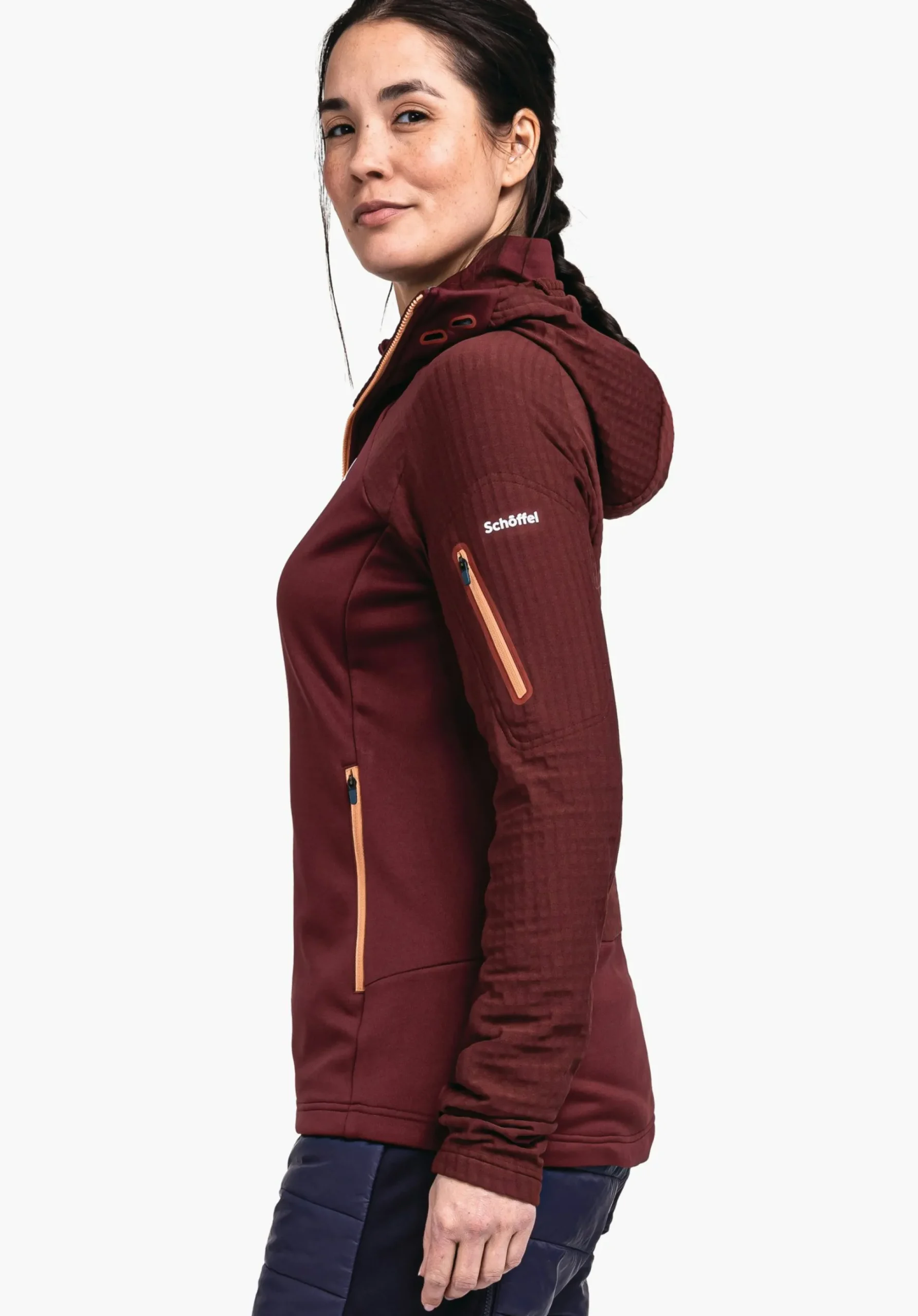 WOMEN SCHÖFFEL Ski Tour|Mountaineering<Technical sporty fleece hoody red