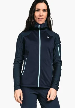 WOMEN SCHÖFFEL Ski Tour|Mountaineering<Technical sporty fleece hoody red