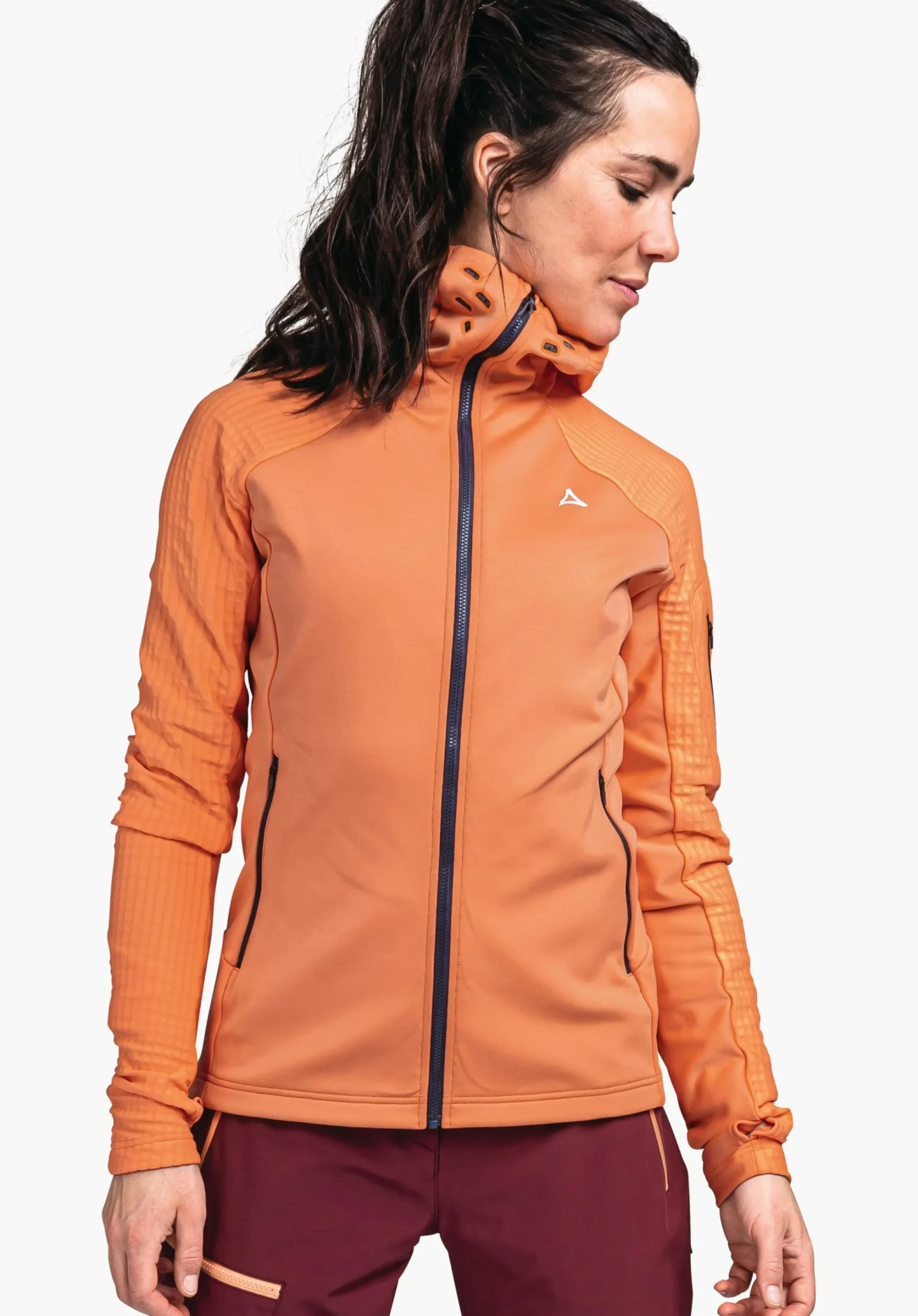 WOMEN SCHÖFFEL Ski Tour|Mountaineering<Technical sporty fleece hoody red