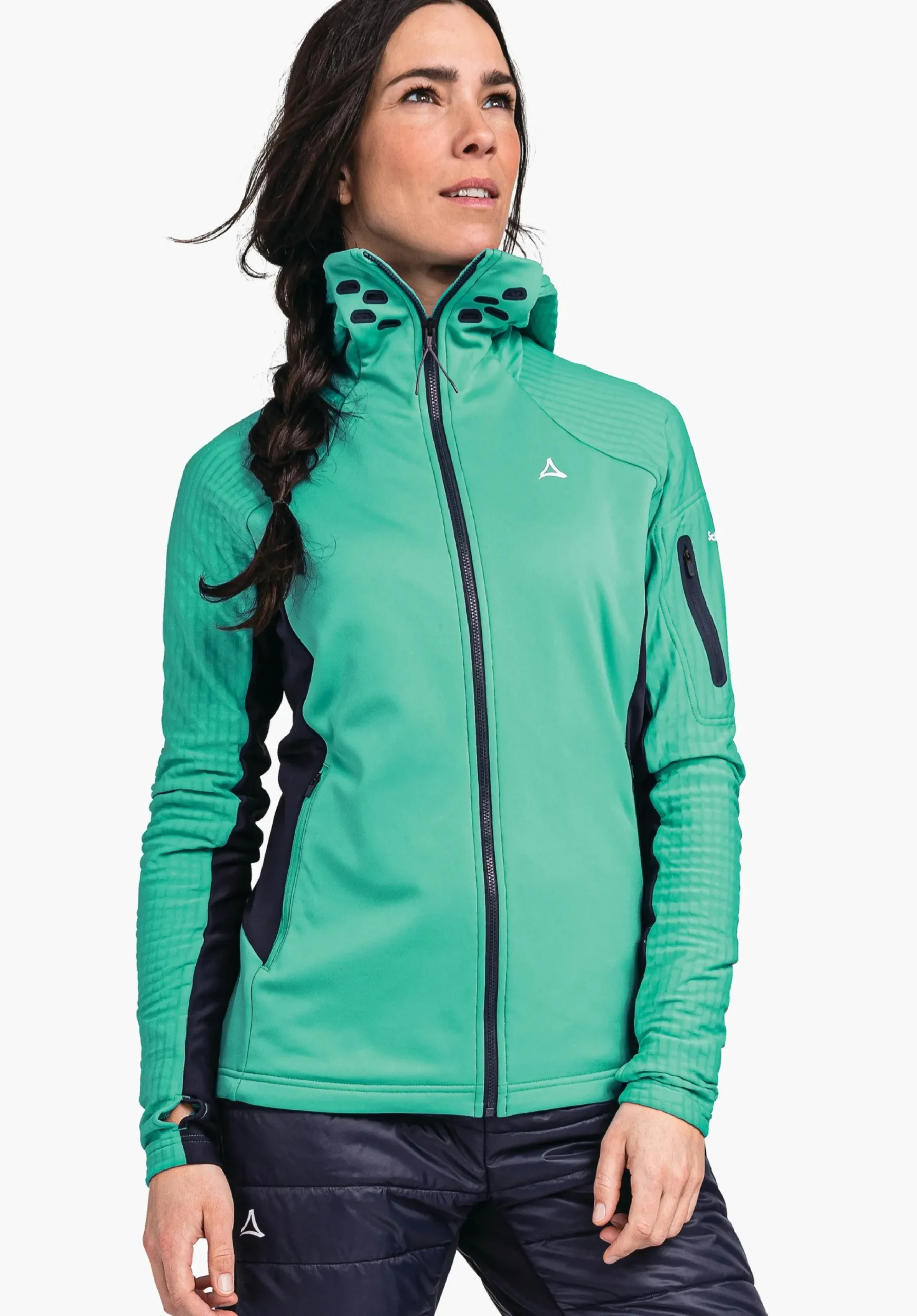 WOMEN SCHÖFFEL Ski Tour|Mountaineering<Technical sporty fleece hoody red