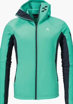 WOMEN SCHÖFFEL Ski Tour|Mountaineering<Technical sporty fleece hoody red