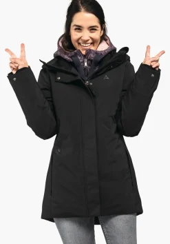 WOMEN SCHÖFFEL Travel/Leisure|Outdoor Jackets<Trendy parka, warms at a touch green