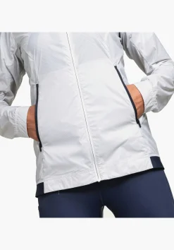 WOMEN SCHÖFFEL Outdoor Jackets|Trek & Hike<Ultra-light water-repellent windcheater white