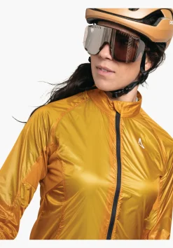 WOMEN SCHÖFFEL Bike<Ultra-light windcheater for any cycle trip gelb