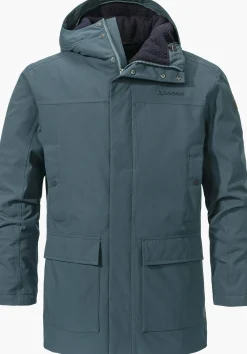 MEN SCHÖFFEL Travel/Leisure|Parka / Coat<Urban winter parka for wet and cold days orange
