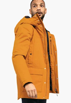 MEN SCHÖFFEL Parka / Coat|Travel/Leisure<Urban winter parka for wet and cold days orange