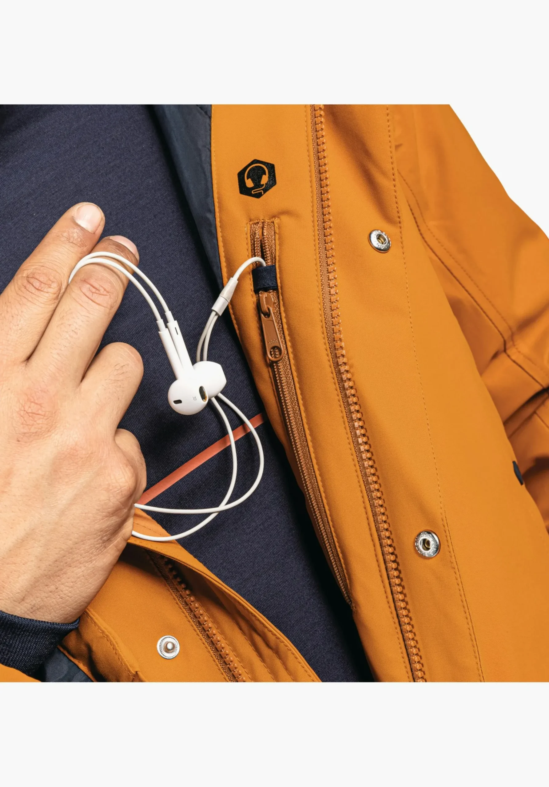 MEN SCHÖFFEL Parka / Coat|Travel/Leisure<Urban winter parka for wet and cold days orange