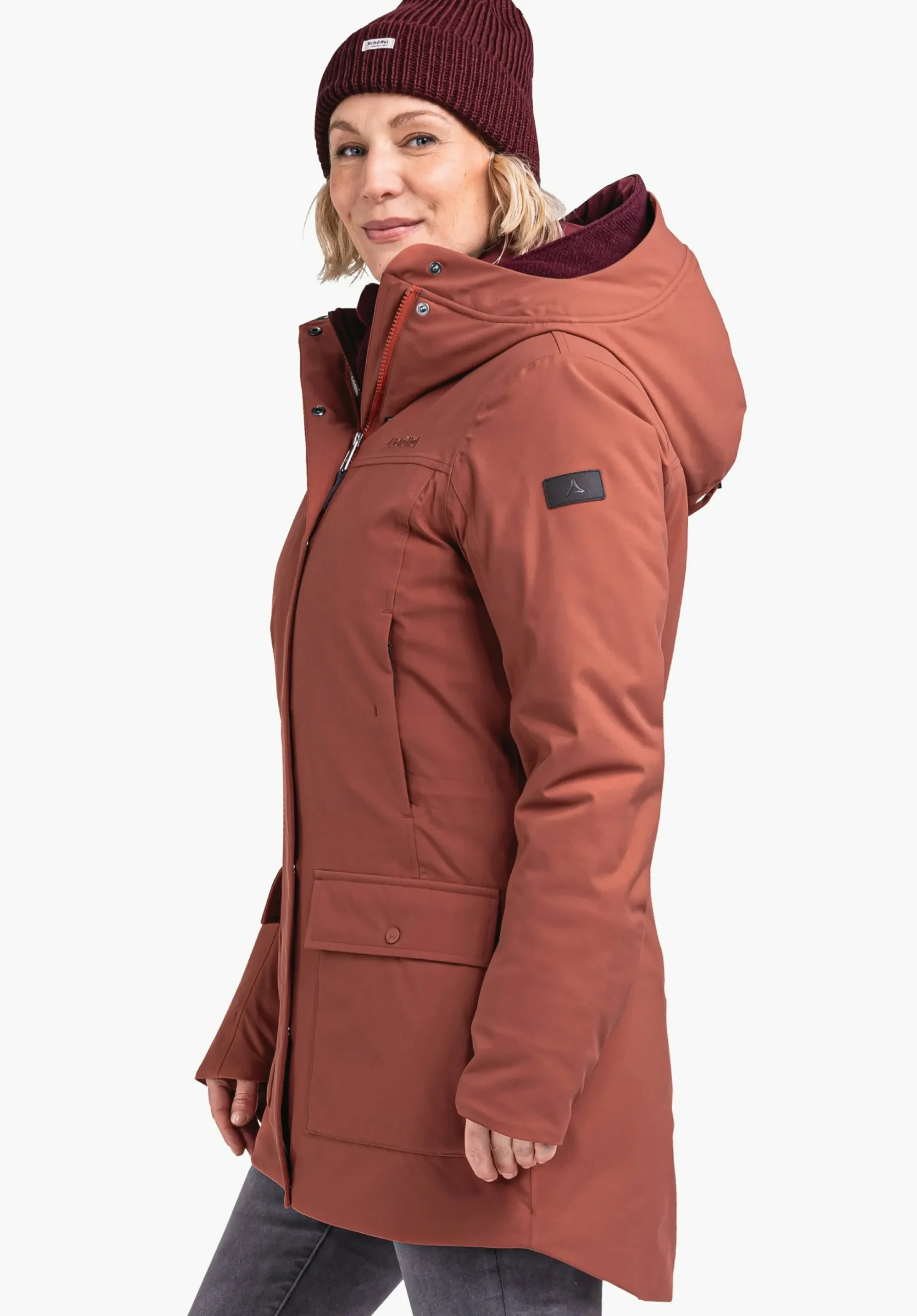 WOMEN SCHÖFFEL Travel/Leisure|Parka / Coat<Urban winter parka for wet and cold days red