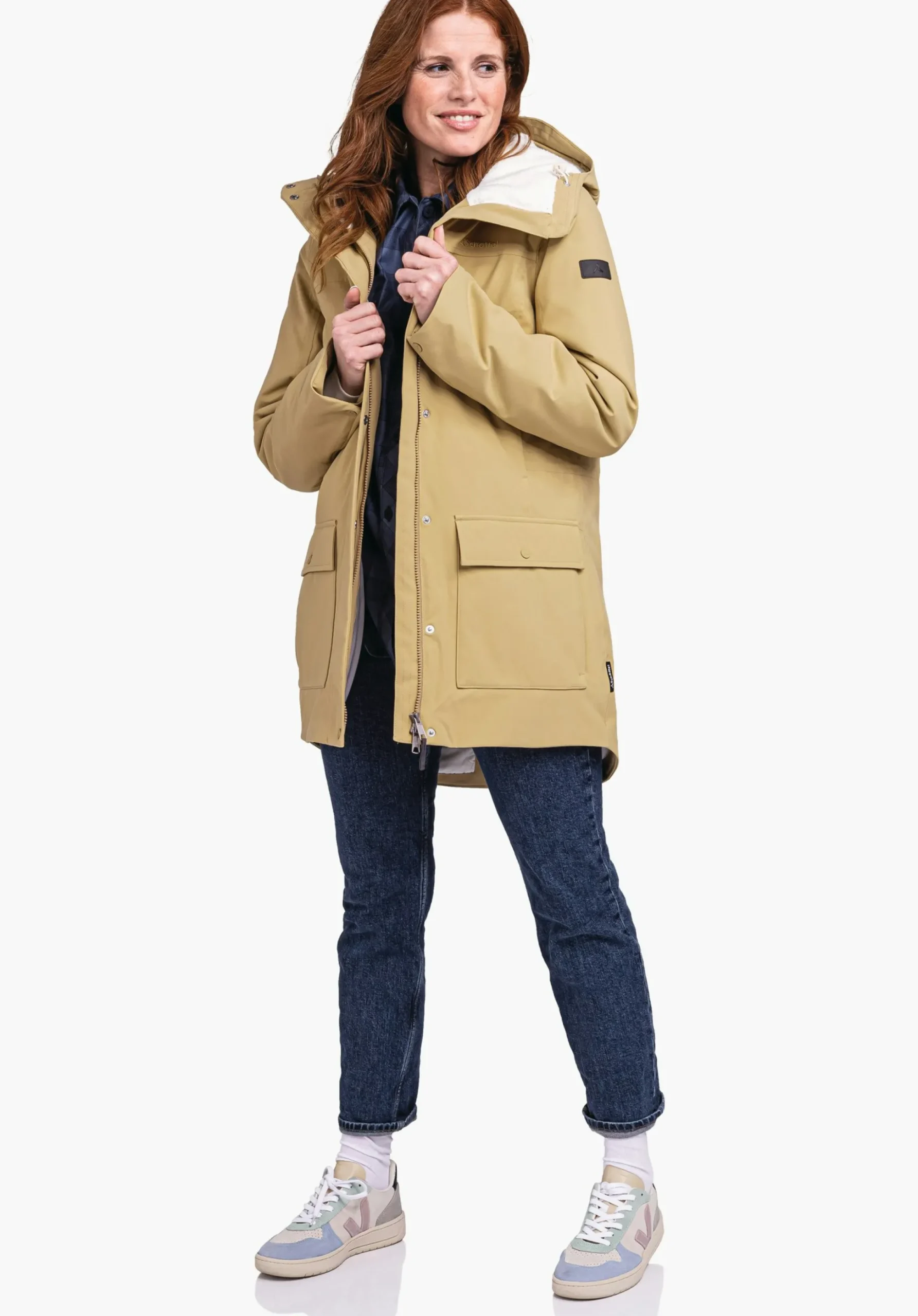 WOMEN SCHÖFFEL Travel/Leisure|Parka / Coat<Urban winter parka for wet and cold days red