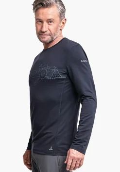 MEN SCHÖFFEL Trek & Hike<Very comfortable to wear longsleeve red