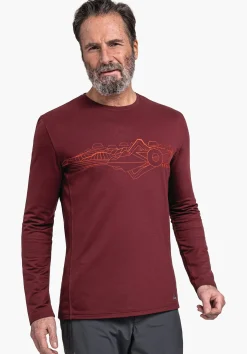 MEN SCHÖFFEL Trek & Hike<Very comfortable to wear longsleeve red