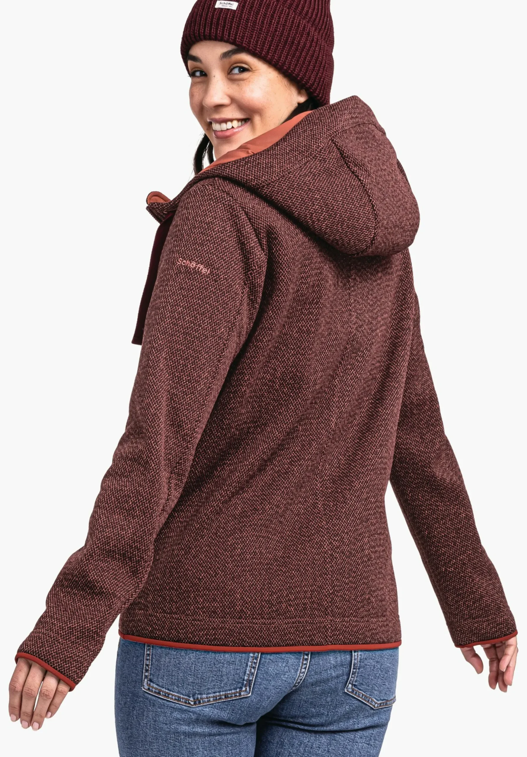 WOMEN SCHÖFFEL Travel/Leisure<Very warm fleece-mix hoody red
