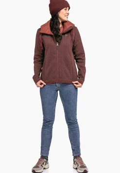 WOMEN SCHÖFFEL Travel/Leisure<Very warm fleece-mix hoody red