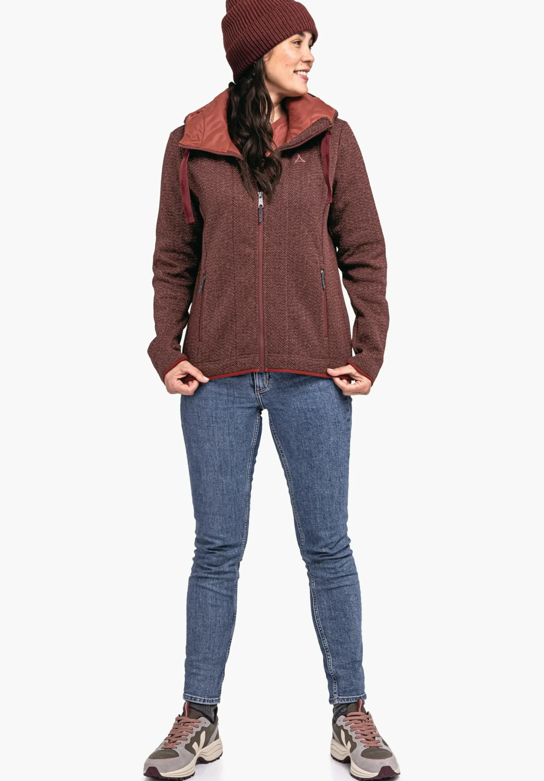 WOMEN SCHÖFFEL Travel/Leisure<Very warm fleece-mix hoody red