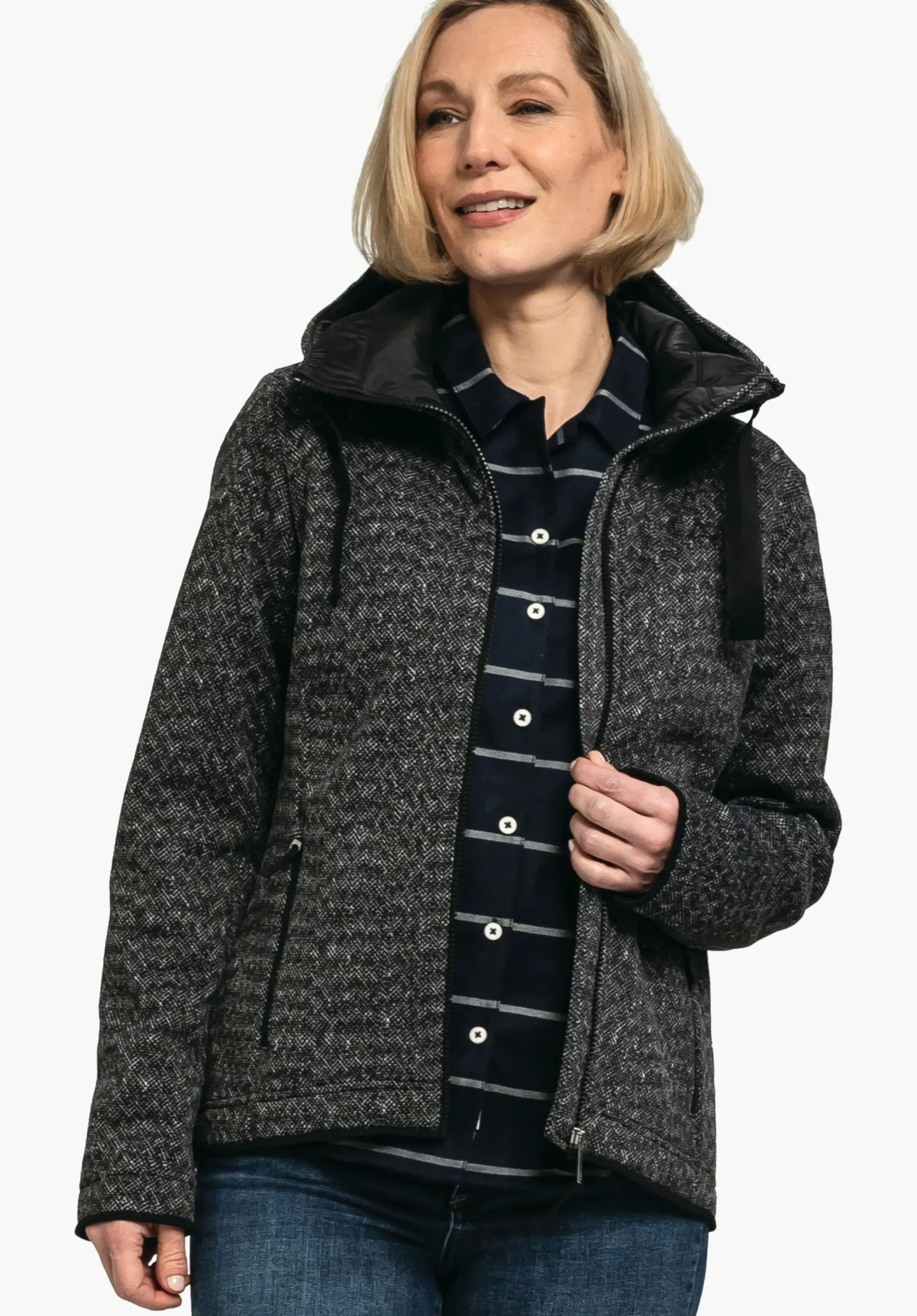 WOMEN SCHÖFFEL Travel/Leisure<Very warm fleece-mix hoody red