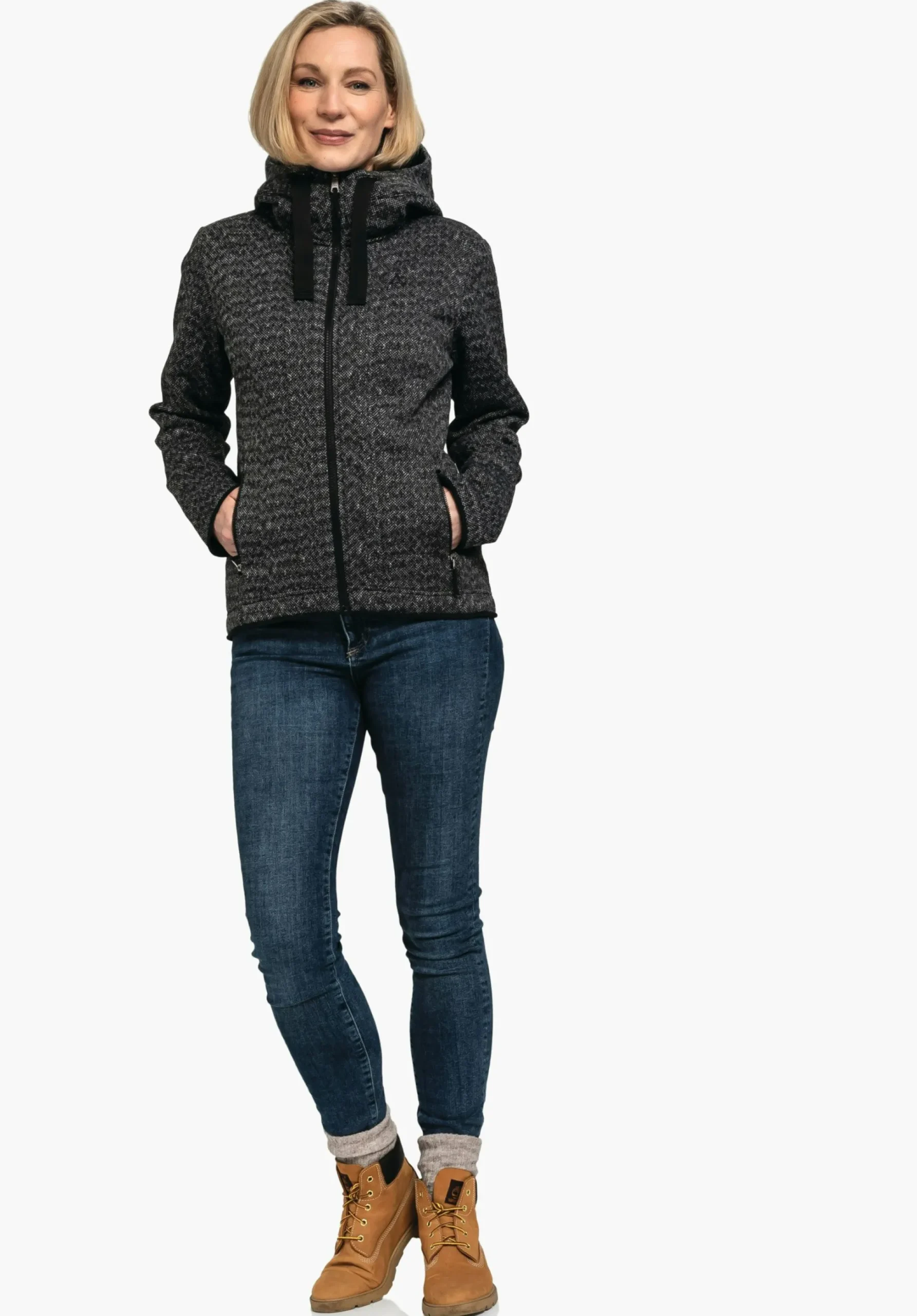 WOMEN SCHÖFFEL Travel/Leisure<Very warm fleece-mix hoody red