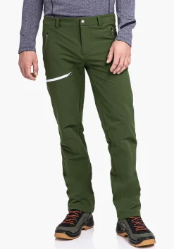MEN SCHÖFFEL Trek & Hike|Pants Long<Warm & sporty hiking pants green