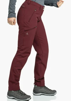 WOMEN SCHÖFFEL Trek & Hike|Pants Long<Warm & sporty hiking pants red