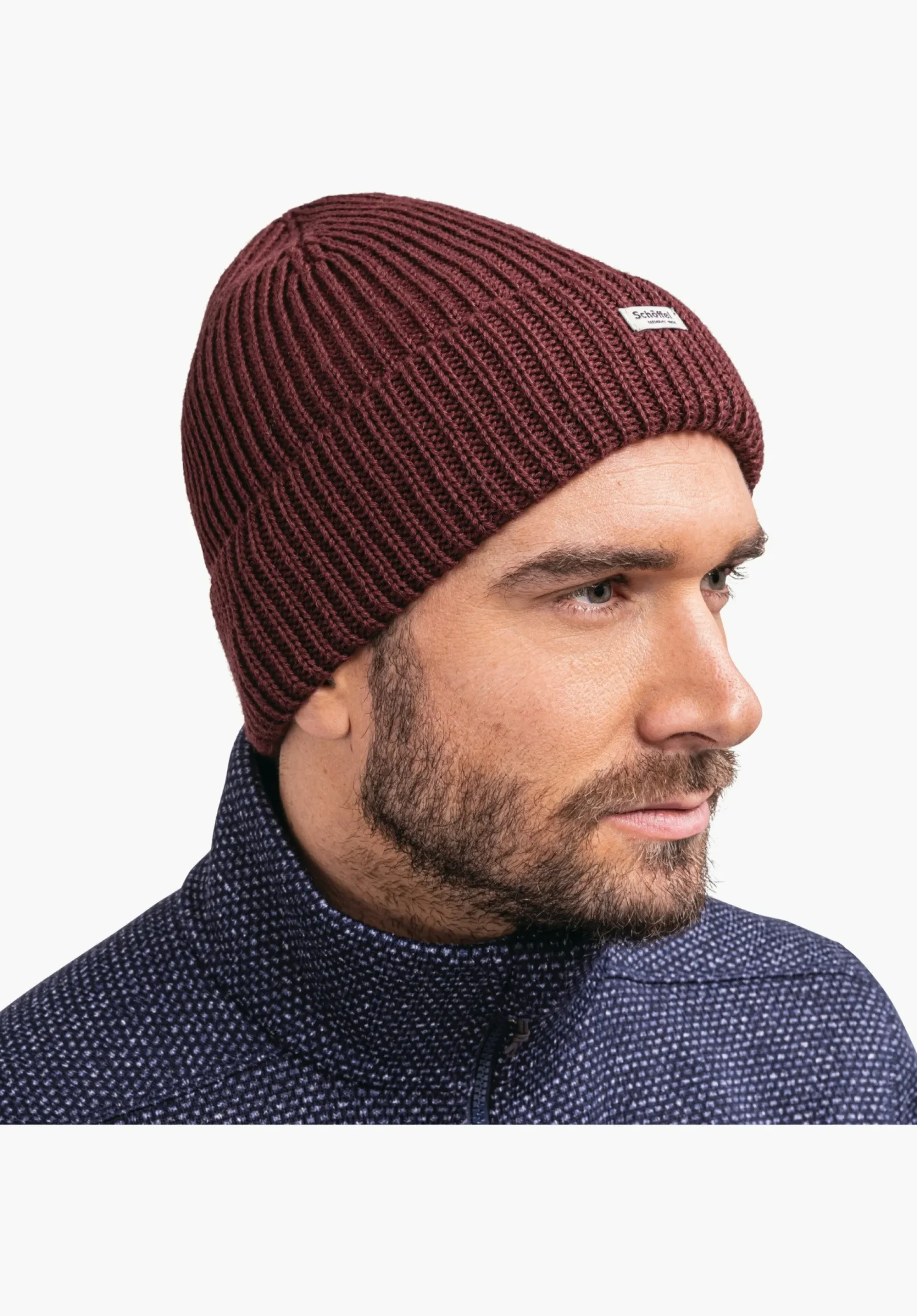MEN SCHÖFFEL Travel/Leisure<Warm knitted hat with a fleece headband red