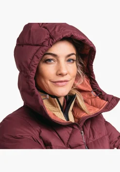 WOMEN SCHÖFFEL Travel/Leisure|Parka / Coat<Warm parka with recycled padding red