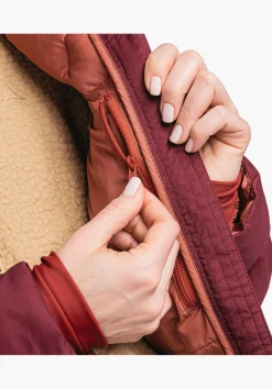 WOMEN SCHÖFFEL Travel/Leisure|Parka / Coat<Warm parka with recycled padding red