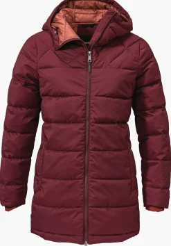 WOMEN SCHÖFFEL Travel/Leisure|Parka / Coat<Warm parka with recycled padding red