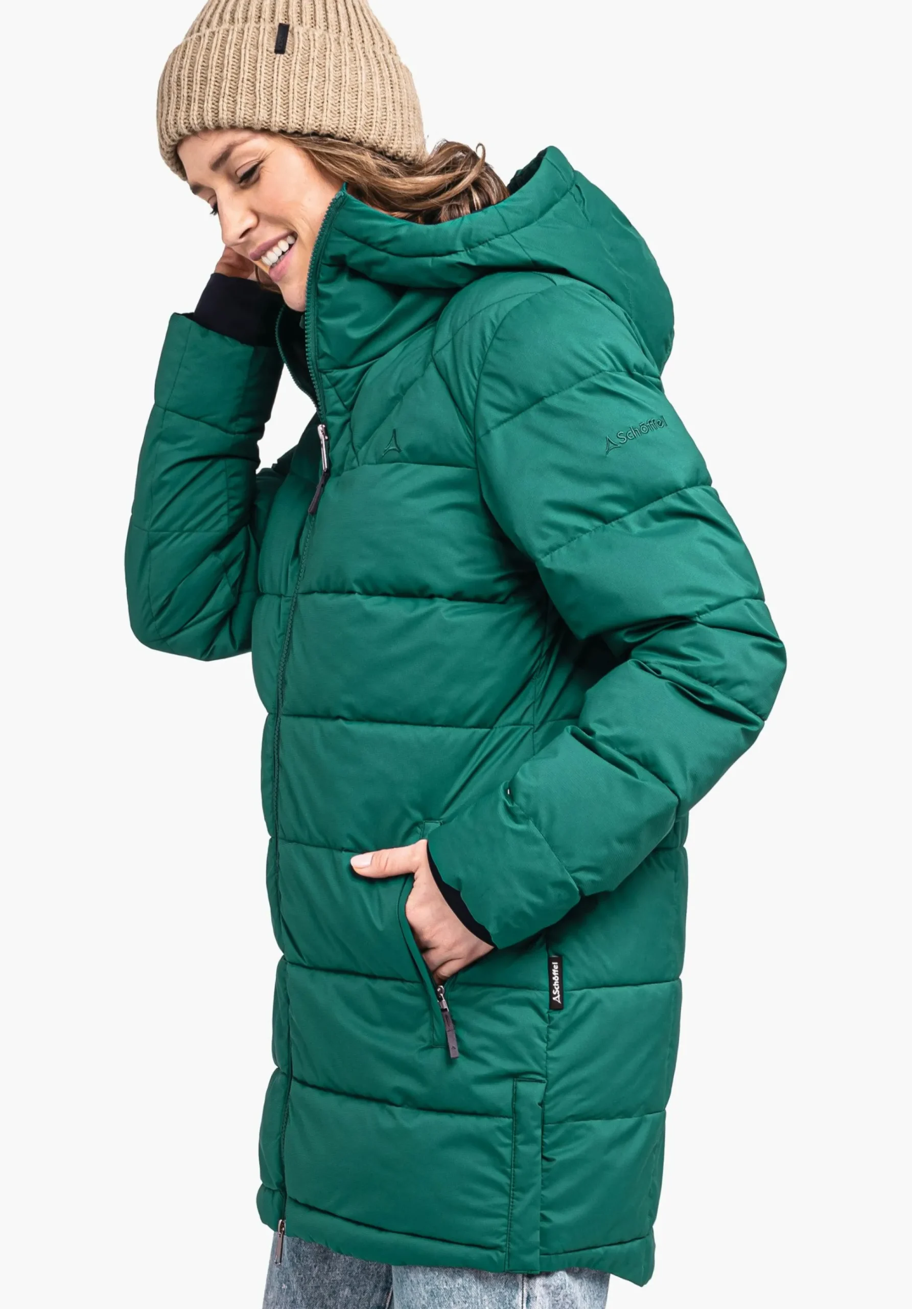 WOMEN SCHÖFFEL Travel/Leisure|Parka / Coat<Warm parka with recycled padding red