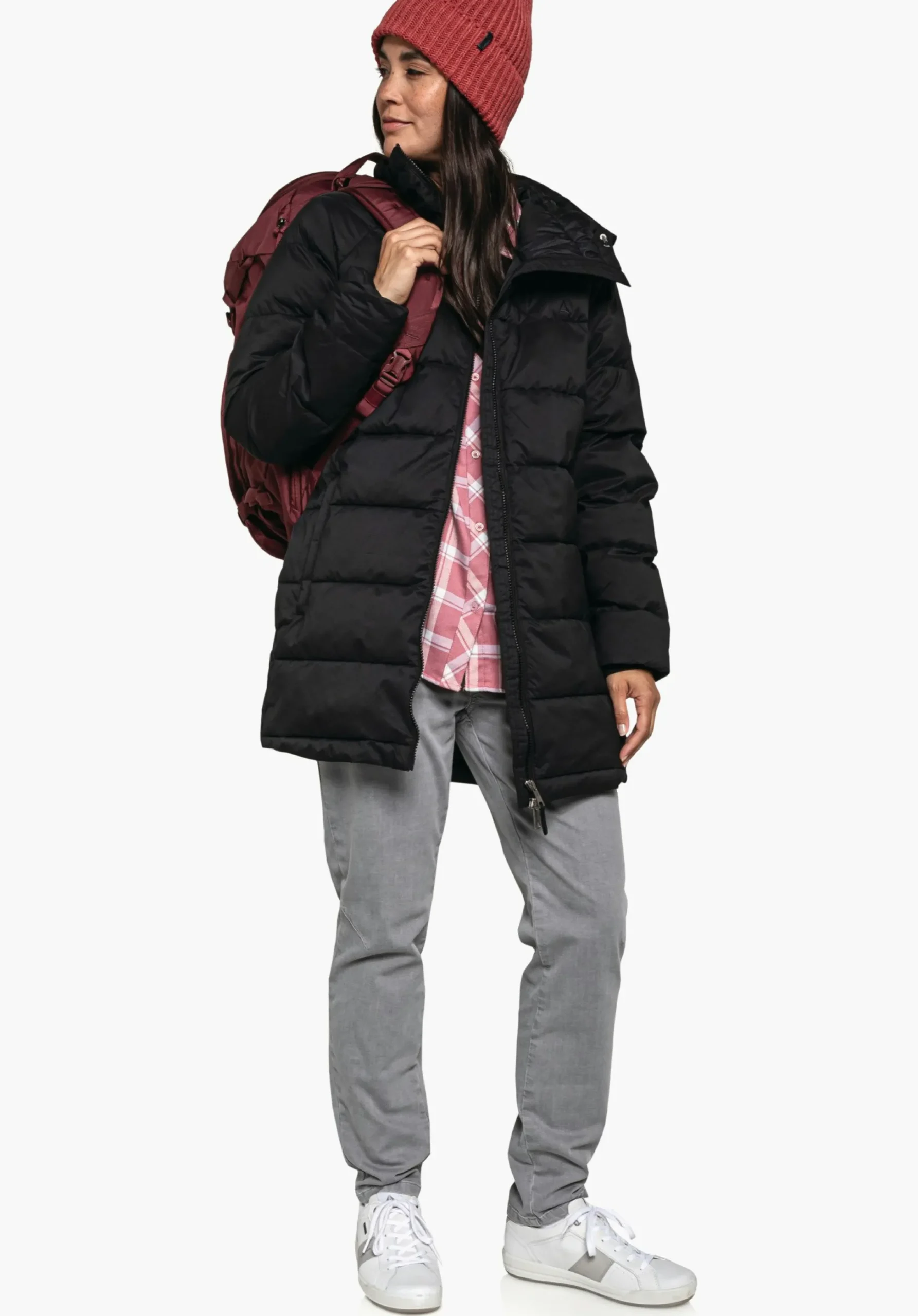 WOMEN SCHÖFFEL Travel/Leisure|Parka / Coat<Warm parka with recycled padding red