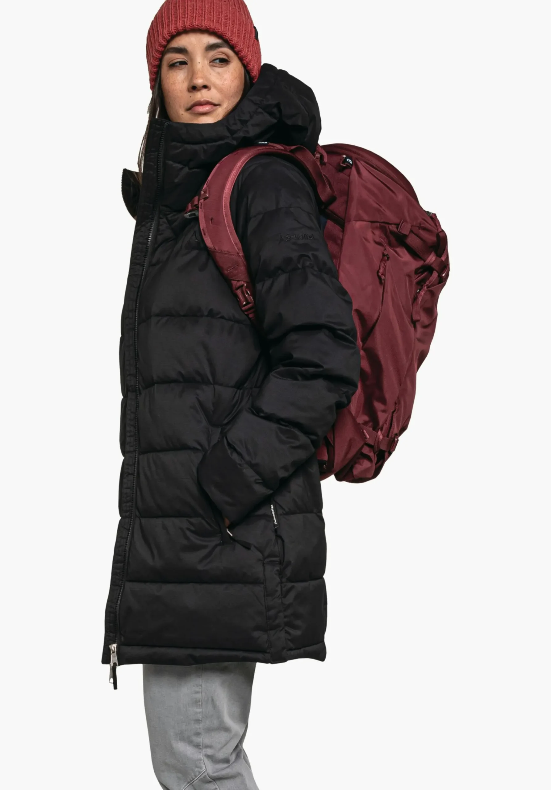 WOMEN SCHÖFFEL Travel/Leisure|Parka / Coat<Warm parka with recycled padding red