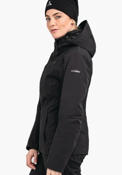 WOMEN SCHÖFFEL Skiing<Warm ski jacket with down covering the whole area beige