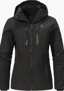 WOMEN SCHÖFFEL Skiing<Warm ski jacket with down covering the whole area beige