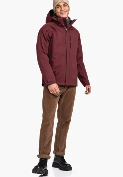MEN SCHÖFFEL Travel/Leisure|Outdoor Jackets<Warm ZipIn! jacket with smartphone pocket red
