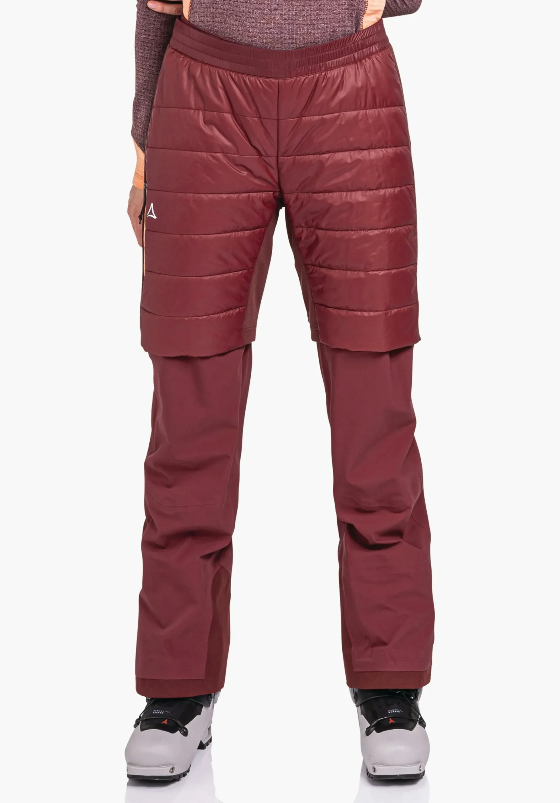 WOMEN SCHÖFFEL Ski Tour|Mountaineering|Pants Short<Warming and elastic insulation shorts red