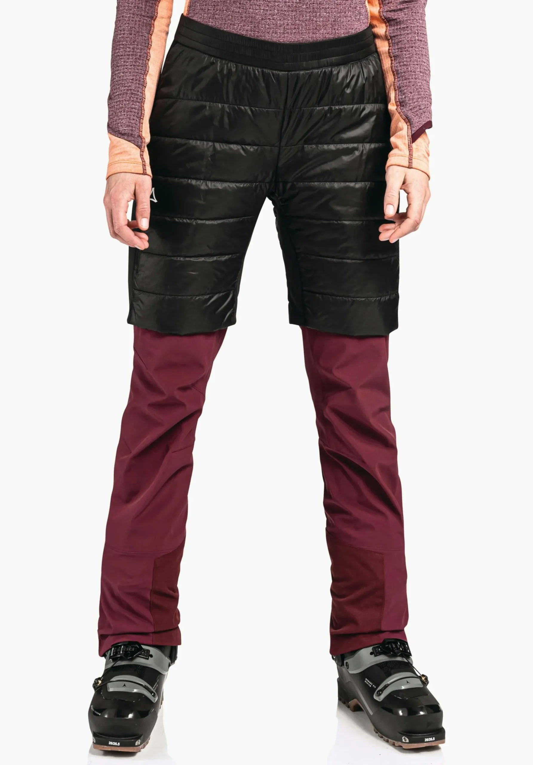 WOMEN SCHÖFFEL Ski Tour|Mountaineering|Pants Short<Warming and elastic insulation shorts red