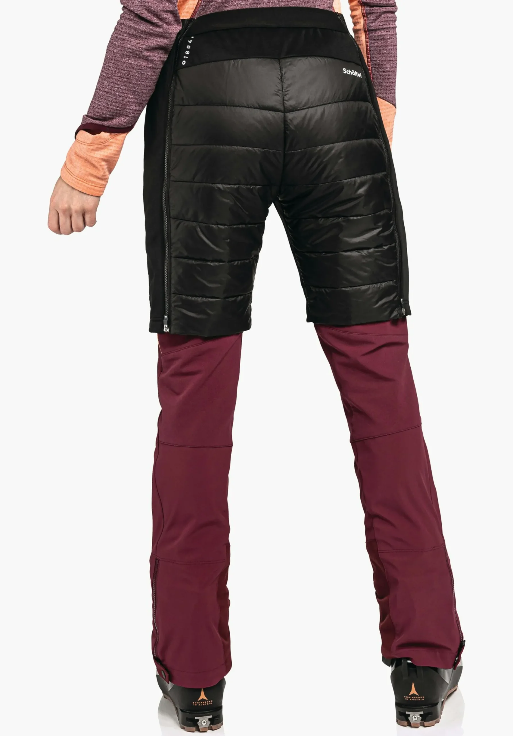 WOMEN SCHÖFFEL Ski Tour|Mountaineering|Pants Short<Warming and elastic insulation shorts red