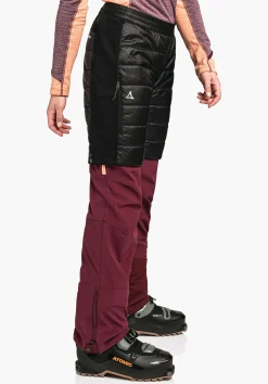 WOMEN SCHÖFFEL Ski Tour|Mountaineering|Pants Short<Warming and elastic insulation shorts red