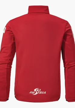 MEN SCHÖFFEL Skiing<Warming fleece jacket. Austria Ski Look red