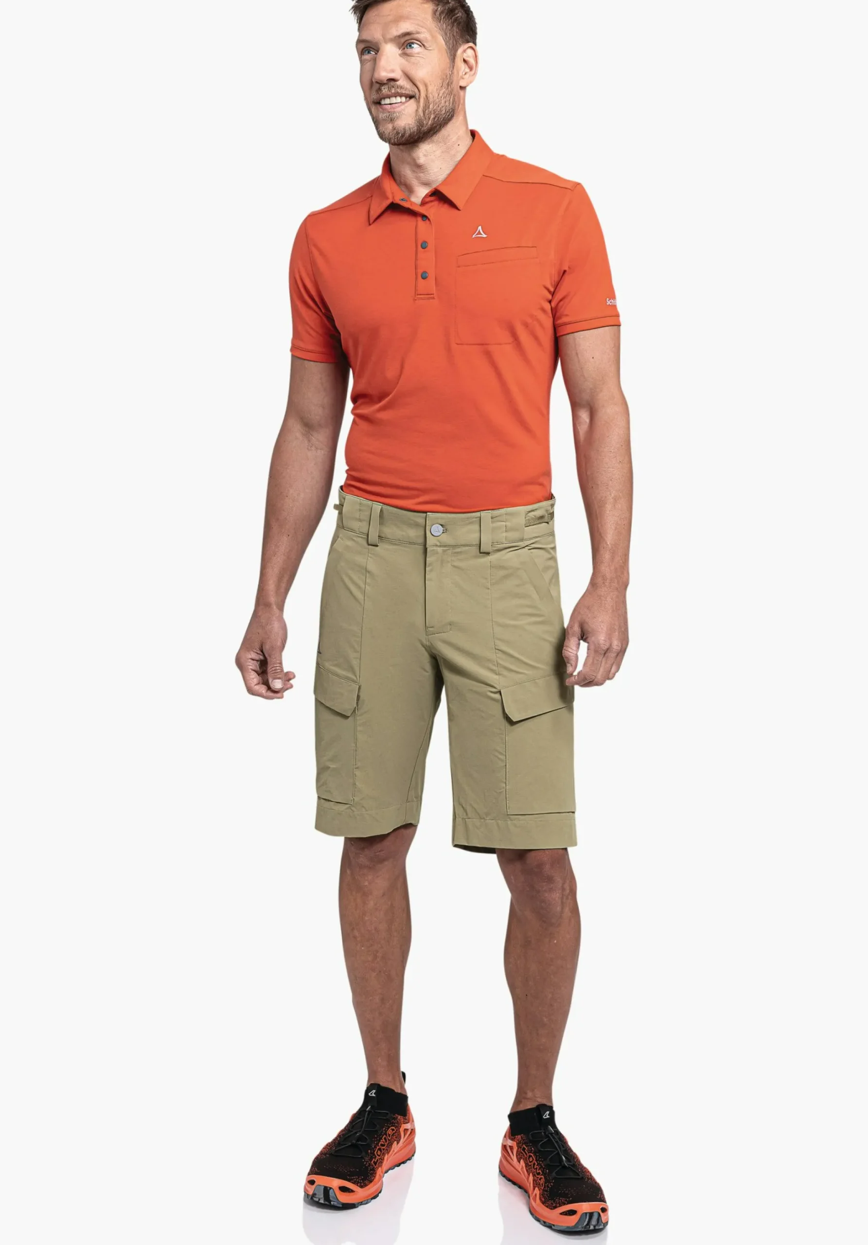 MEN SCHÖFFEL Pants Short<Water repellent hiking shorts grün