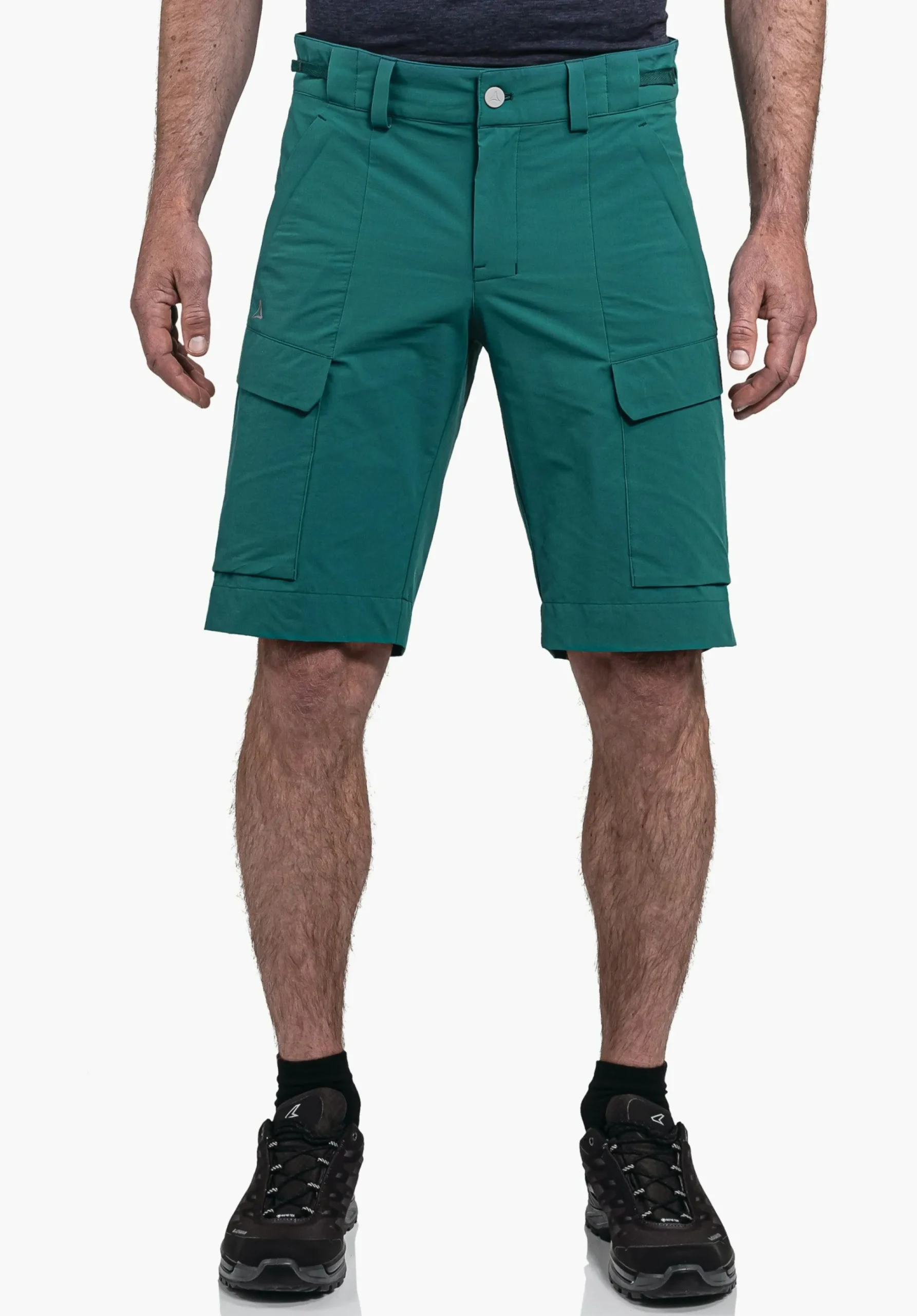 MEN SCHÖFFEL Pants Short<Water repellent hiking shorts grün