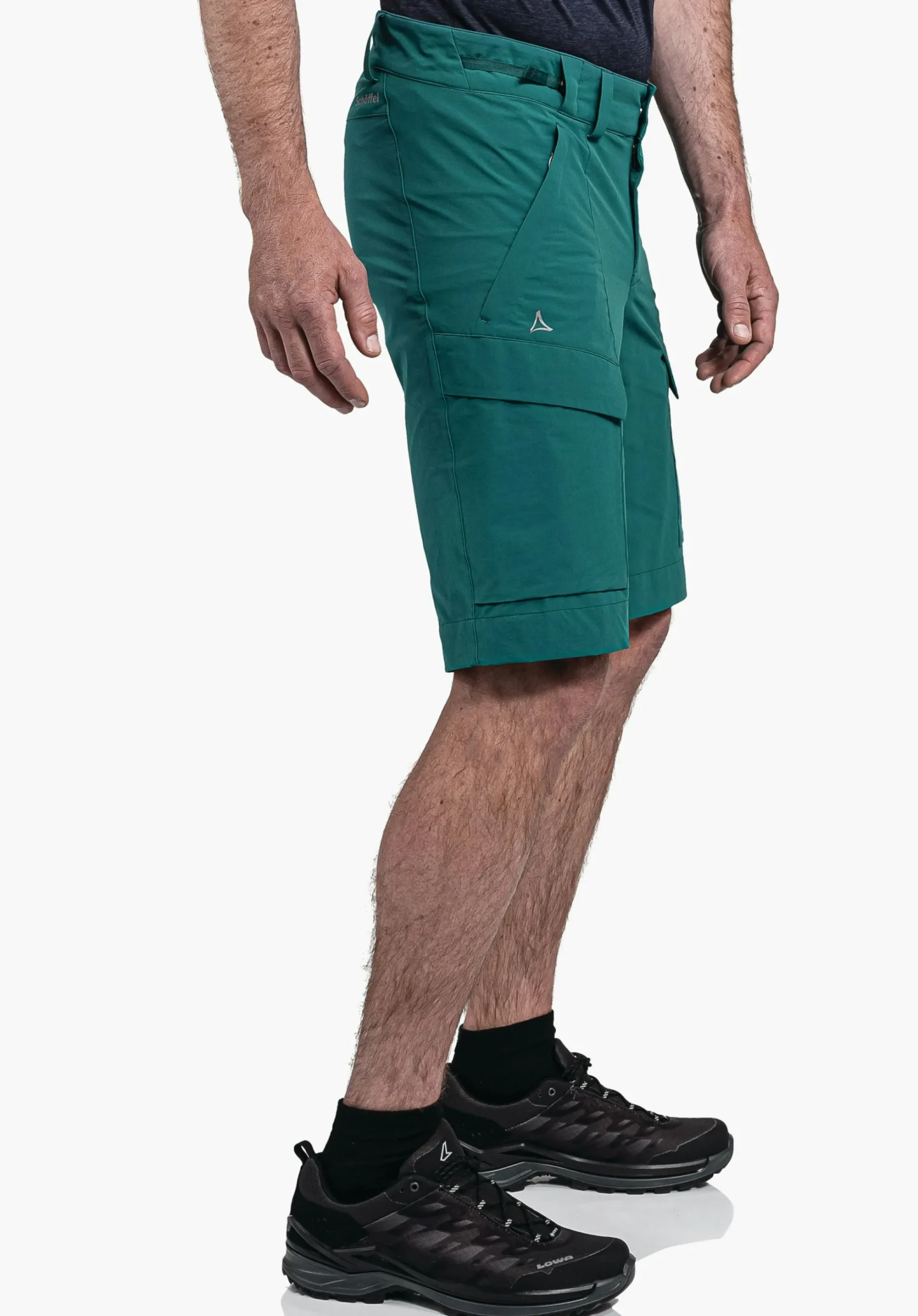 MEN SCHÖFFEL Pants Short<Water repellent hiking shorts grün