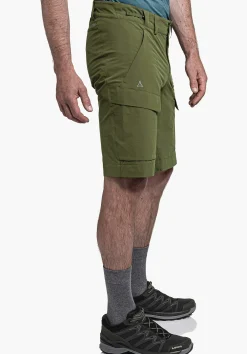 MEN SCHÖFFEL Pants Short<Water repellent hiking shorts grün