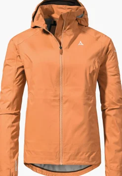 WOMEN SCHÖFFEL Bike<Waterproof & breathable bike jacket orange