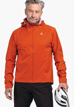 MEN SCHÖFFEL Bike<Waterproof & breathable bike jacket orange