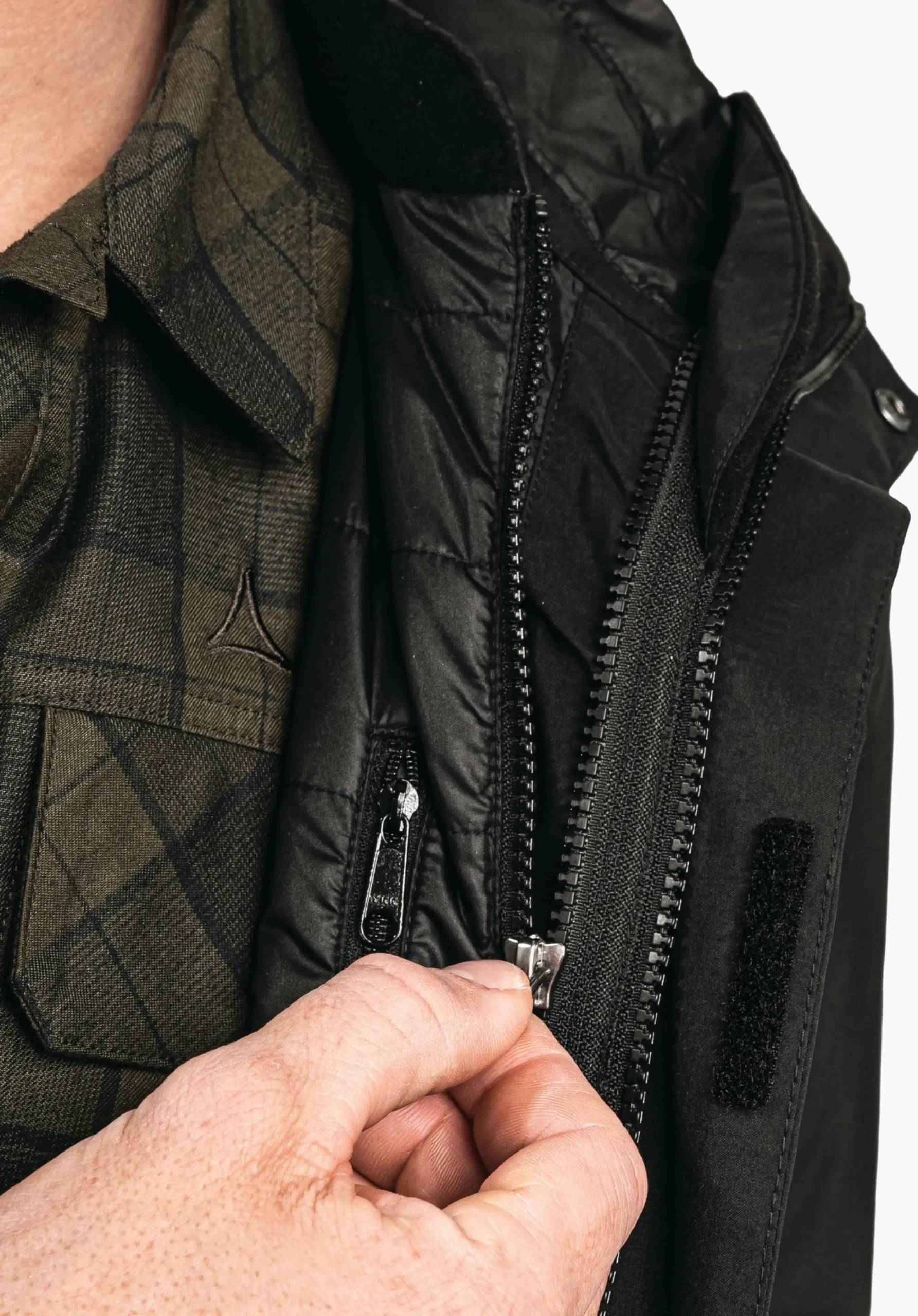 MEN SCHÖFFEL Travel/Leisure|Double Jackets<Waterproof and fashionable 3in1 parka green