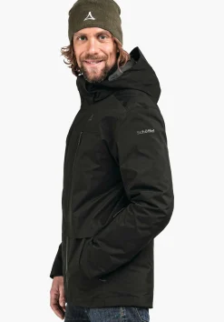 MEN SCHÖFFEL Travel/Leisure|Double Jackets<Waterproof and fashionable 3in1 parka green
