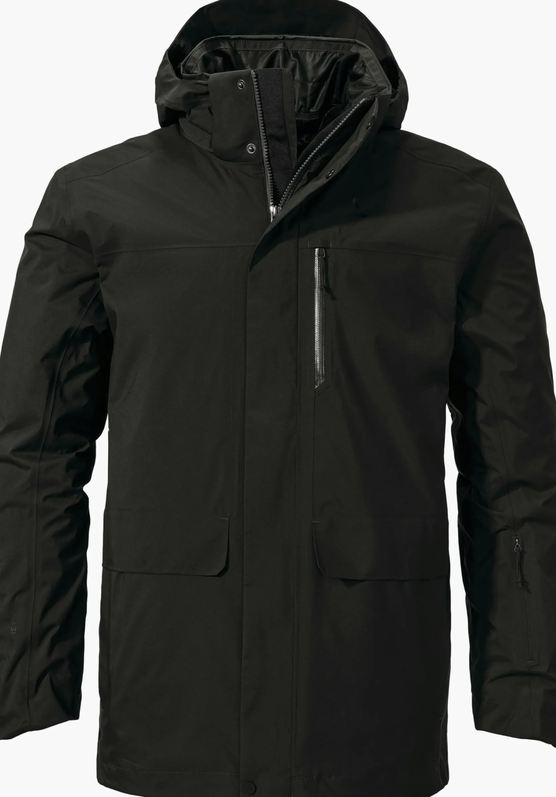 MEN SCHÖFFEL Travel/Leisure|Double Jackets<Waterproof and fashionable 3in1 parka green