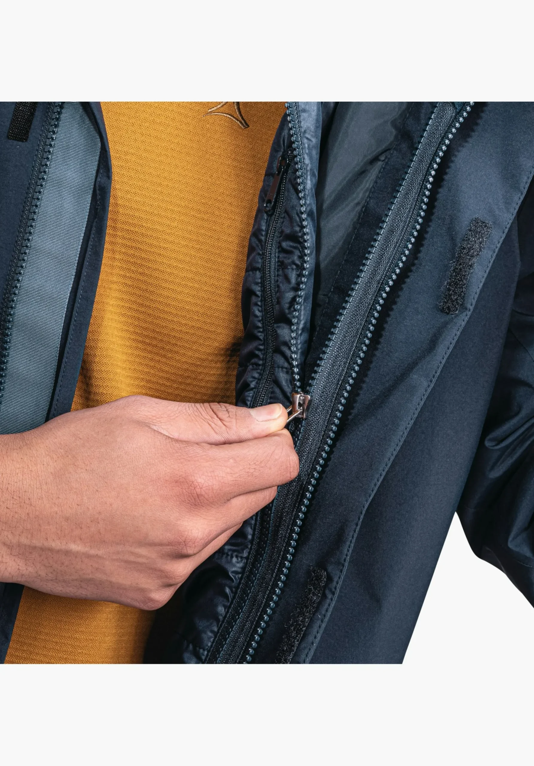 MEN SCHÖFFEL Travel/Leisure|Double Jackets<Waterproof and fashionable 3in1 parka green