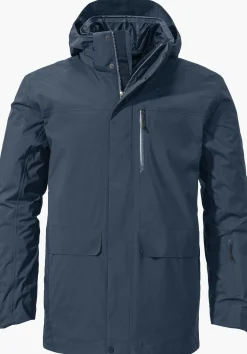 MEN SCHÖFFEL Travel/Leisure|Double Jackets<Waterproof and fashionable 3in1 parka green